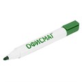Маркер стираемый для белой доски ЗЕЛЕНЫЙ, ОФИСМАГ, круглый наконечник, 3 мм, 152221 152221