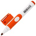 Маркер стираемый для белой доски ОРАНЖЕВЫЙ, BRAUBERG "SOFT", 5 мм, резиновая вставка, 152108 152108