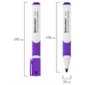 Маркер стираемый для белой доски ФИОЛЕТОВЫЙ, BRAUBERG "SOFT", 5 мм, резиновая вставка, 152109 152109