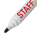 Маркер стираемый для белой доски ЧЕРНЫЙ, STAFF "Manager" WBM-491, 5 мм, с клипом, 151491 151491