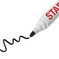 Маркер стираемый для белой доски ЧЕРНЫЙ, STAFF "Manager" WBM-491, 5 мм, с клипом, 151491 151491
