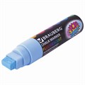 Маркер меловой "POP-ART" ГОЛУБОЙ, 15 мм, стираемый, для гладких поверхностей, BRAUBERG, 151543 151543