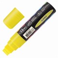 Маркер меловой "POP-ART" ЖЕЛТЫЙ, 15 мм, стираемый, для гладких поверхностей, BRAUBERG, 151538 151538