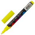 Маркер меловой "POP-ART" ЖЕЛТЫЙ, 3,5 мм, стираемый, для гладких поверхностей, BRAUBERG, 151520 151520