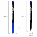 Маркер перманентный CENTROPEN 2536, СИНИЙ, тонкий наконечник, 1 мм, трехгранная зона захвата, 6 2536 0106 151109