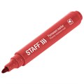 Маркер перманентный STAFF "Basic Budget PM-125", КРАСНЫЙ, круглый наконечник 3 мм, 152176 152176