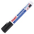 Маркер-краска лаковый (paint marker) 6 мм, ЧЕРНЫЙ, НИТРО-ОСНОВА, BRAUBERG PROFESSIONAL PLUS EXTRA, 151451 151451