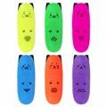 Набор текстовыделителей мини 6 ЦВЕТОВ BRAUBERG KIDS "CUTE CATS NEON", линия 1-5 мм, 152435 152435