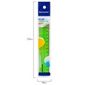 Линейка пластиковая 15 см BRAUBERG "FRUITY", тонированная, ассорти, 210765 210765