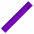Линейка пластиковая 15 см BRAUBERG "NEON", непрозрачная, ассорти, 210750 210750