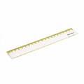 Линейка пластиковая 20 см BRAUBERG "FRESH ZONE", прозрачная, с желтой шкалой, 210749 210749