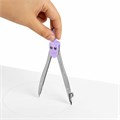 Готовальня BRAUBERG SCHOOL KIT, 11 предметов, циркуль 115 мм, циркуль 125 мм, чертежные принадлежности, лавандовый цвет, 210714 210714