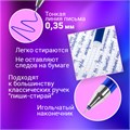 Стержни стираемые гелевые в ПЛАСТИКОВОЙ ТУБЕ, СИНИЕ, КОМПЛЕКТ 20 ШТУК, игольчатый наконечник 0,5 мм, линия 0,35 мм, 144094 144094