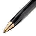 Ручка подарочная шариковая BRAUBERG Sonata, СИНЯЯ, корпус золотистый с черным, линия письма 0,5 мм, 143483 143483