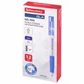 Ручка гелевая автоматическая с грипом BRAUBERG "GLA", СИНЯЯ, стандартный узел 0,5 мм, линия письма 0,35 мм, 144216 144216