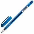 Ручка гелевая BRAUBERG "Profi-Gel TONE", СИНЯЯ, линия письма 0,4 мм, стандартный наконечник 0,5 мм, тонированный корпус, 144128 144128