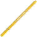 Ручка капиллярная (линер) BRAUBERG "Aero", ЖЕЛТАЯ, трехгранная, металлический наконечник, линия письма 0,4 мм, 142248 142248
