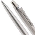 Набор PARKER "Jotter Stainless Steel CT": шариковая ручка синяя и механический карандаш, 2093256 143359