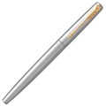 Набор PARKER "Jotter Stainless Steel GT": шариковая ручка синяя и перьевая ручка, 2093257 143360