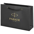 Ручка перьевая PARKER "IM Achromatic Black BT", ежедневник А5 черный, пакет, 880901 880901