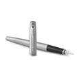 Ручка перьевая PARKER "Jotter Stainless Steel CT", корпус серебристый, детали хром, синяя, 2030946 142940