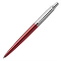 Ручка шариковая PARKER "Jotter Core Kensington Red CT", корпус красный, детали хром, синяя, 1953187 142379