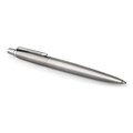 Ручка шариковая PARKER "Jotter Core Stainless Steel CT", корпус серебристый, детали хром, синяя, 1953170 142378