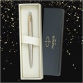 Ручка шариковая PARKER "Jotter Core Stainless Steel GT", ежедневник А5 красный, пакет, 880888 880888