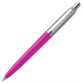 Ручка шариковая PARKER "Jotter Orig Magenta", корпус розовый, нержавеющая сталь, блистер, синяя, 2075996 143861