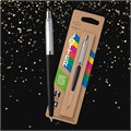 Ручка шариковая PARKER "Jotter Plastic CT", корпус черный, ежедневник А5 черный, белый срез, пакет, 880895 880895