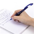 Ручка стираемая гелевая с грипом BRAUBERG "X-ERASE", СИНЯЯ, корпус синий, узел 0,7 мм, линия письма 0,35 мм, 143333 143333