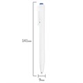 Ручка шариковая масляная автоматическая BRAUBERG "Click White", СИНЯЯ, корпус белый, узел 1 мм, линия письма 0,5 мм, 142713 142713