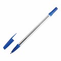 Ручка шариковая STAFF "BP-03", СИНЯЯ, корпус прозрачный, узел 1 мм, линия письма 0,5 мм, 143742 143742