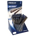 Ручка шариковая масляная PENSAN "My-Tech", СИНЯЯ, ДИСПЛЕЙ, игольчатый узел 0,7 мм, линия письма 0,35 мм, 2240/S60 143436 - фото 204846