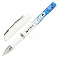 Ручка шариковая масляная с грипом BRAUBERG "Roll-X", СИНЯЯ, корпус белый с печатью, узел 0,7 мм, линия письма 0,35 мм, 143008 143008 - фото 205238