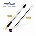 Ручка шариковая масляная с грипом MUNHWA "MC Gold", ЧЕРНАЯ, корпус прозрачный, узел 0,5 мм, линия письма 0,3 мм, BMC-01 142781