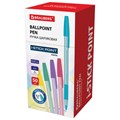 Ручка шариковая с грипом BRAUBERG "i-STICK POINT PASTEL", СИНЯЯ, корпус ассорти, игольчатый узел 0,7 мм, линия письма 0,35 мм, 144023 144023