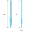 Ручка шариковая с грипом BRAUBERG "i-STICK POINT PASTEL", СИНЯЯ, корпус ассорти, игольчатый узел 0,7 мм, линия письма 0,35 мм, 144023 144023
