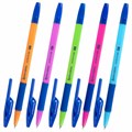 Ручка шариковая с грипом BRAUBERG "ULTRA GT MIX", СИНЯЯ, корпус ассорти, линия 0,35 мм, 144055 144055 - фото 205635