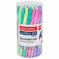 Ручка шариковая с грипом BRAUBERG "ULTRA GT PASTEL", СИНЯЯ, корпус ассорти, линия 0,35 мм, 144053 144053