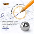 Ручки шариковые BIC "Orange Original", НАБОР 4 шт., СИНИЕ, узел 0,8 мм, линия письма 0,3 мм, пакет, 8308521 141308