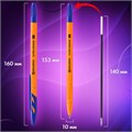 Ручки шариковые BRAUBERG "ULTRA ORANGE", СИНИЕ, НАБОР 10 штук, корпус оранжевый, узел 0,7 мм, 143571 143571