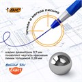 Ручки шариковые с грипом BIC "Round Stic Exact", НАБОР 4 шт., СИНИЕ, линия письма 0,28 мм, блистер, 932857 143978
