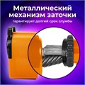 Точилка механическая BRAUBERG "JET", металлический механизм, корпус оранжевый, 229567 229567