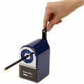 Точилка механическая BRAUBERG "ORIGINAL", для чернографитных и цветных карандашей, крепление к столу, корпус синий, 228480 228480