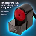 Точилка механическая BRAUBERG "ULTRA", для чернографитных и цветных карандашей, крепление к столу, корпус черный с красным, 228626 228626