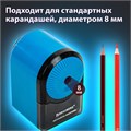 Точилка механическая BRAUBERG ULTRA для чернографитных и цветных карандашей, крепление к столу, цвет корпуса голубой с черным, 271342 271342
