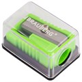 Точилка BRAUBERG "Assistant Mini", с контейнером, пластиковая, корпус ассорти, 228458 228458