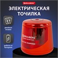 Точилка электрическая BRAUBERG DOUBLE BLADE RED, двойное лезвие, питание от 2 батареек АА, 271338 271338