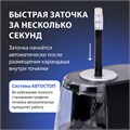 Точилка электрическая BRAUBERG ONE фреза с автостопом, 4 батарейки AA/USB (под адаптер), 270577 270577